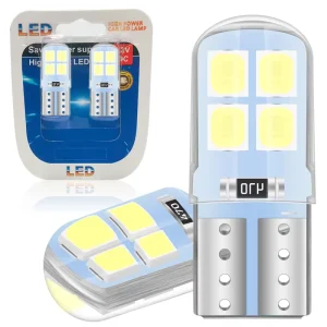 T10 LED Bulb CANBUS Error Free 194 168 W5W Bulbs 3030 8SMD Reverse License Plate Lamp Car Interior Light