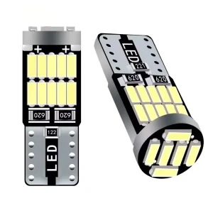 T10 LED Canbus W5W LED Bulb White Amber Blue Red Car Interior Light 168 194 Signal Lamp Dome Reading License Plate Light