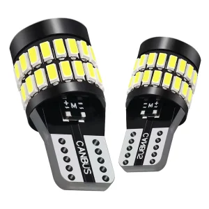 T10 LED Light Bulbs 6000K White Amber W5W LED T10 Error Free for Car Dome Door Courtesy License Plate Dash Instrument