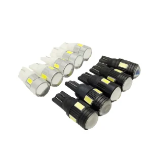 T10 Led Light for Car W5W Light Bulb for Auto 5630 5730 6SMD194 168 License Plate Lamp Trunk Dome Signal Lamp Car Light 12V 24V