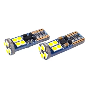 T10 W5W 12 SMD 3030 LED Non Polarity Car Clearance Light Marker Lamp ERROR FREE Auto Wedge Tail Side Bulbs White