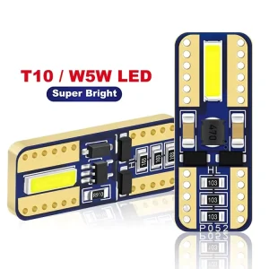 T10 W5W 12V 7020 2SMD LED Reading Lamp for Car License Plate Lights Signal Lights Car Bulbs Accessories