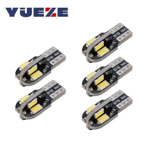 T10 W5W 194 168 Canbus LED Bulbs 5630 8SMD 12V Car LED Map Lamp Dome Reading Light Parking Bulbs Auto License Plate Light