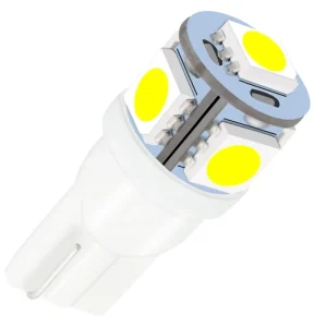 T10 W5W Canbus LED Bulbs 5050 5SMD 194 168 White Wedge for Vehicle Interior Side Clearance Interior Light Accessory