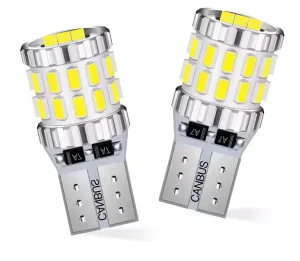 T10 W5W LED Canbus Bulbs 168 194 3014 SMD Wedge Parking Light License Plate Light Clearance Lights Reading Lamps White