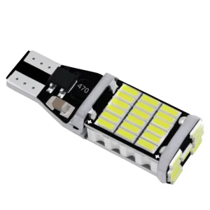 T15 4014 45SMD 9W5W White Silicon LED Bulb Car License Plate Number Light DC 12V Auto Interior Lighting
