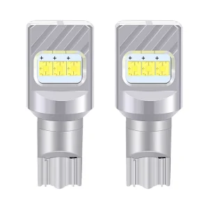 T15 LED Bulbs with 6SMD 2525 Chips for Car Interior Lighting Enhanced Brightness New Mold Design