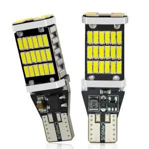 T15 LED Reverse Brake Light 45SMD Car Tail Light Rear Tail Light Accessory New Condition Compatible Most Automotive Vehicles