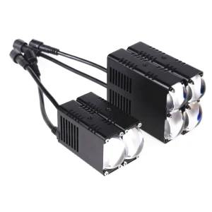 T2 80W Car Grille Auxiliary Lamp Dual Color LED Fog Driving Lights for Car
