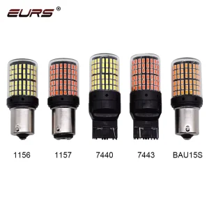 T20 1157 Bay15d 1156 Ba15s LED Canbus Bulbs Auto Parking Lights 3014 144SMD Brake Lamp 7440 7443 3156 3157