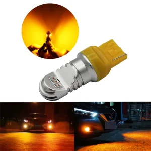 T20 7440 W21W LED Backup Light White Amber Yellow Red Blue Green 1156 BA15S BAU15S P21W S25 PY21W LED Tail Reverse Light 12V 24V