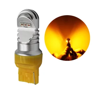 T20 7440 W21W LED Reverse Light 30W 12V Amber Yellow Red Color 1156 BA15S BAU15S P21W S25 PY21W LED Backup Light Car Accessories