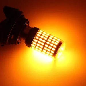 T20 Car LED Turn Signal Brake Light 1156 144 SMD 3014 High Brightness Reverse Light Decoding Constant Current Anti Flicker 21W