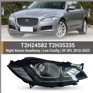 T2H24590 Left Xenon Headlight 10 Pin for Jaguar XF XFL X260 Low Spec Standard OEM Headlamp Assembly Auto Parts