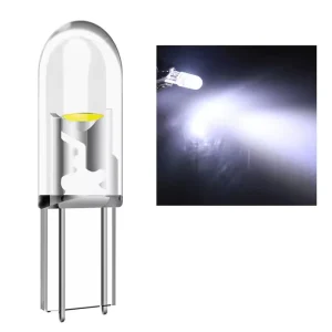 T5 LED W3W COB Led Bulb Car Instrument Indicator Light Reading Lamp Auto Interior Dashboard Warming Lamp Wedge Auto Lamp White