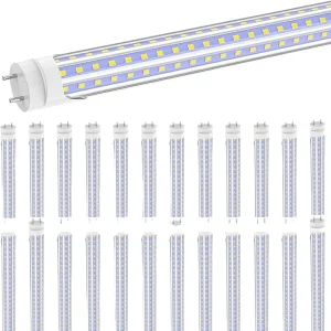 T8 8ft LED Bulbs Single Pin FA8 36W 45W 50W 72W 90W 8 Foot LED Tube Lights T10 T12 Fluorescent Lamp Replacement FCC ETL