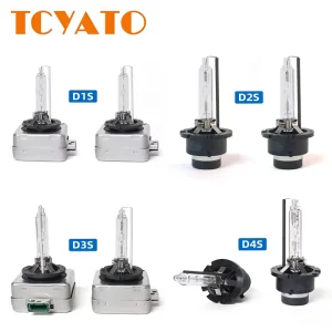 TCYATO 25W D1S D1R LED Xenon Bulb Lights 4300K 8000K Glass Headlight Bulbs for Cars 12V Halogen & HID D2S D3S D4SD3RD4R
