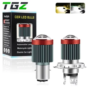 TGZ H6 Motorcycle Projector Len LED Headlights H4 Auxiliary Lighting DRL Accessories BA20D Halogen Xenon Replacement Parts
