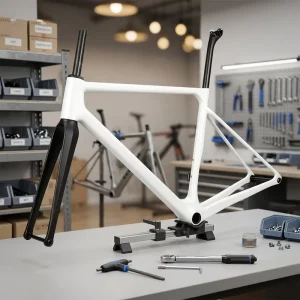 TOSEEK Carbon Fiber Road Bike Frame 700c Disc Brake Internal Cable Routing BBT47 Thru Axle Road Bicycle Frameset Custom Paint