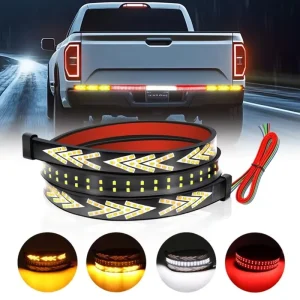 TTL06 12 24V Car Truck LED Tailgate Light Strip Turn Signal Lamp Flowing Dynamic Brake Reverse Tail Light Bar for Pickup