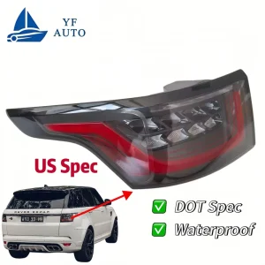 Tail Light Assembly US Spec for Land Rover Range Rover Sport DOT Compliant Red Turn Signal LR11646 LR099776