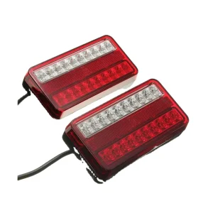 Tail Light Car Truck Trailer Stop Rear Reverse Auto Turn Signal Indicator Lamp Back up Led Lights Rectangle 20 LED 12/24V
