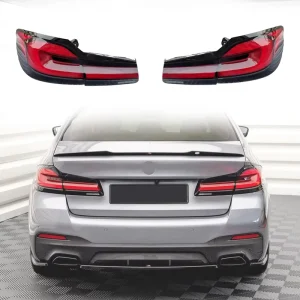 Tail Light Upgrade Taillights for BMW 5 G30 G38 Old to New Red Modified Brake Turn Signal LED Taillight Auto Parts