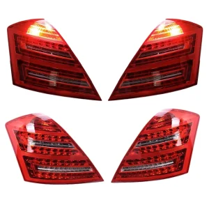 Tail Light Upgrade Taillights for Benz S W221 Old to New Red Brake Turn Signal LED Taillight Auto Accessories Parts