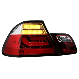 Taillight Assembly LED Tail Lights Brake Light Turn Signal Red Background for 3 Series E46