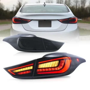 Taillight Smoked LED Rear Tail Lights Assembly for Hyundai Elantra MD Limited SPEC Lci