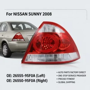 Taillights 26555 95F0A 26550 95F0A Taillamp Car Spare Parts Auto Feu Arrire Tail Lights Tail Lamp for Nissan Sunny