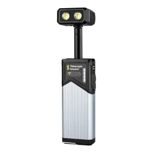 Telescopic LED Camping Light 333mm Extendable Rotatable Work Light Rechargeable Portable Emergency Lantern with Clip