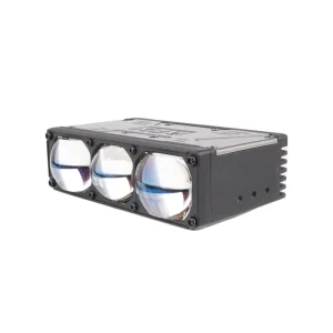 Three Laser Bi-led Projector Auxiliary Lens 90W 10 Meters 1300LX Flat Cut off Car LED Grille Light