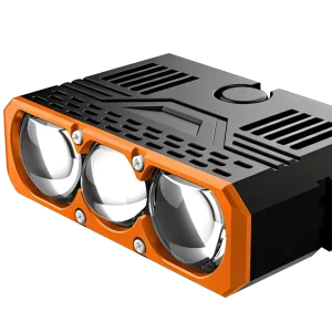 Three Lens Auto Exterior Auxiliary Lighting Upgrade Spotlights Car Front Headlight Led Grille Lights