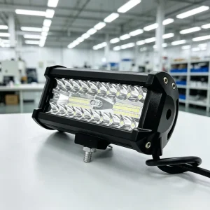 Three-Row Automotive LED Strip Light 7 Inches 120W 6500K Strobe Off Road Vehicle Modification Headlight Front Bumper