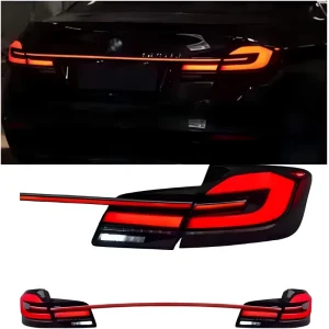 Through LED Tail Light Assembly for BMW 5 Series F10 F18 Dynamic Rear Lamp