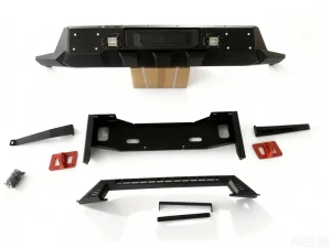 Titan Manganese Steel Front Bull Bar With Winch Bracket Light Mount Tow Hooks for GWM Poer Cannon
