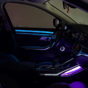 Top Grade Precise Mold Car Interior Match Original Color Light Door Crystal Ambient Light for BMW 3 Series I3 G20 G28