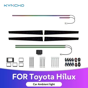 Toyota Hilux Dynamic Car Ambient Light System LED Interactive Interior Light Ambiance Control Automotive Ambient Lighting