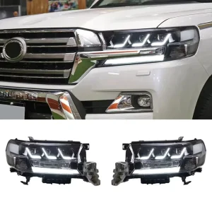 Toyota Land Cruiser LC200 Head Light Three Lenses LC 200 Accessories LED Headlight
