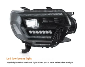 Toyota Tacoma LED Headlamp Assembly With Daytime Running Light Aftermarket Upgrade Replacement Parts High Low Beam