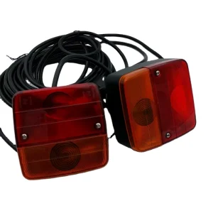 Trailer Accessory Kit Brake Stop Turn Running License Lights 7.5M Cable 7 Pin Trailer Plug 12V Universal Magnetic Lights