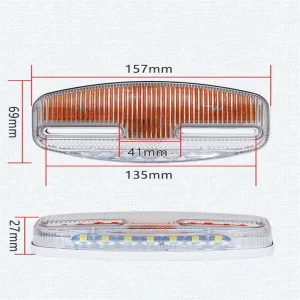 Trailer Truck Side Marker Indicator LED 12V 24V Amber Red Blue White Car Warning Lights