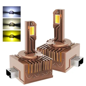 Tricolors Auto Front Lights D1S D3S Car Led Headlight Bulb Canbus 3000K 4300K 6500K Led Headlights