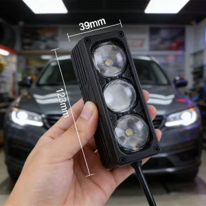 Triple Lens Dual Color LED Headlights 12V 65W 95W High Brightness Canbus Auto Exterior Lighting for Car