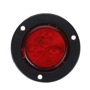 Truck 4 Led 2″ Red Amber Round Trailer Truck Side Marker Light 12V-30V Universal Voltage for Auto Lights System