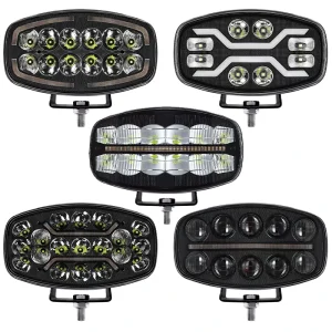 Truck Accessories 9 Inch Led Auxiliary Light Super Bright Work Light for Truck Offroad Jeep Cherokee Xj Car Roof Fog Lamp 9.0