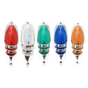 Truck Car Roof Light LED Side Marker Light Square Bubble Green Amber White Blue Red 24V Trailer RV Waterproof