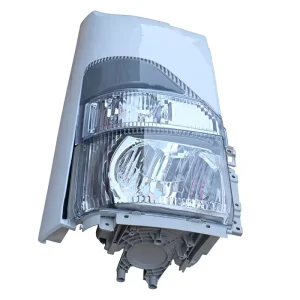 Truck Headlight Assembly for Isuzu 700P NPR NQR NRR ELF Headlamp with Corner Panel Set