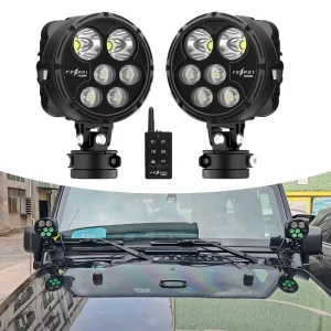 Truck LED Driving Lights Six-Color Ambient Lighting 12V 300W CNC Aluminum 9012 Universal Fitment